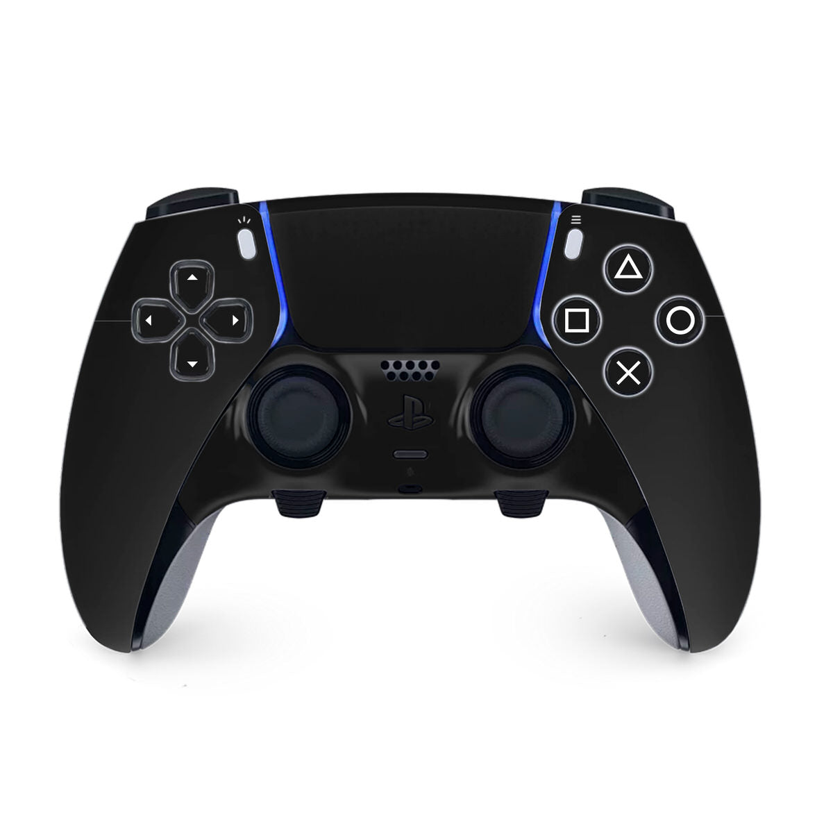 night black ps5 dualsense edge controller skin