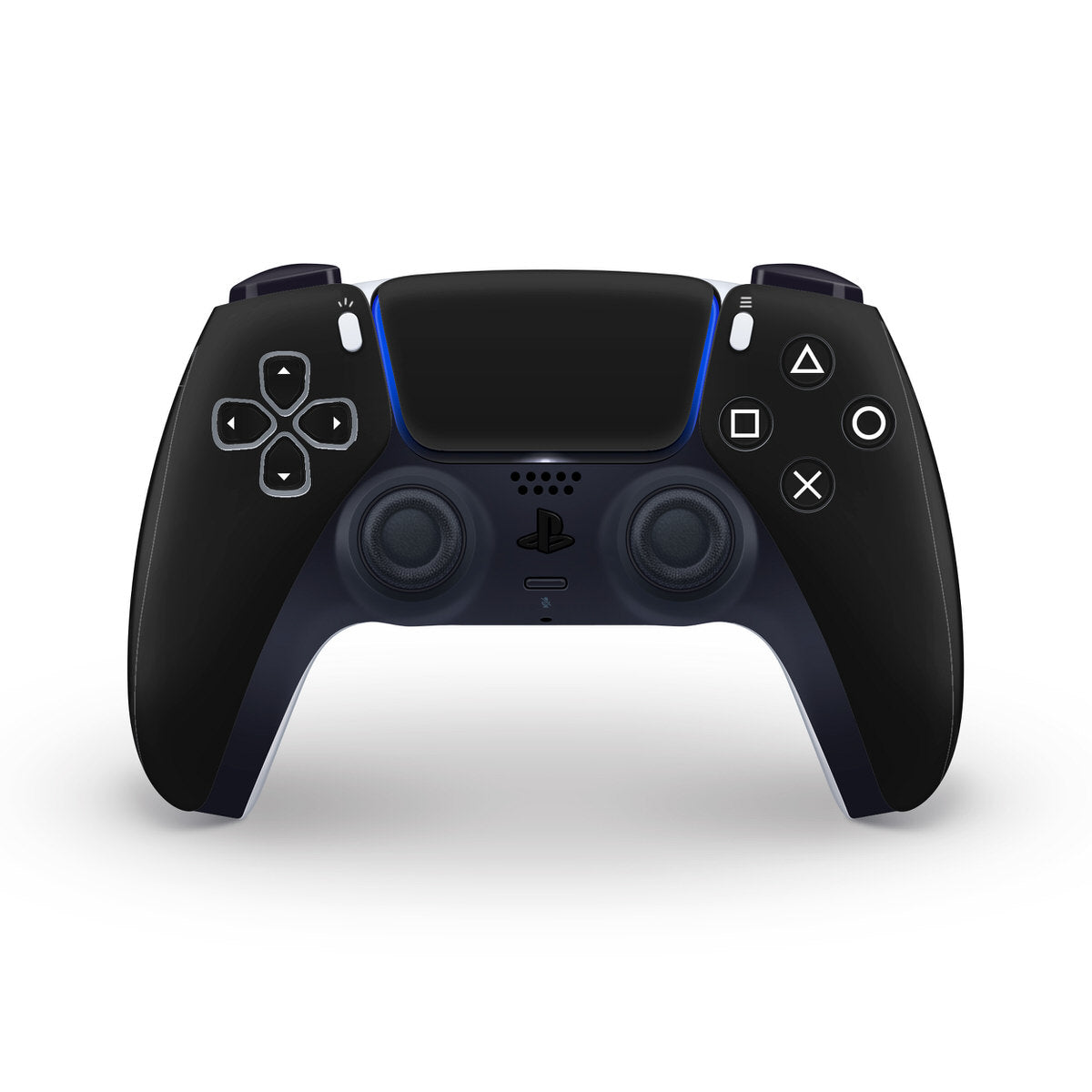 night black ps5 controller skin