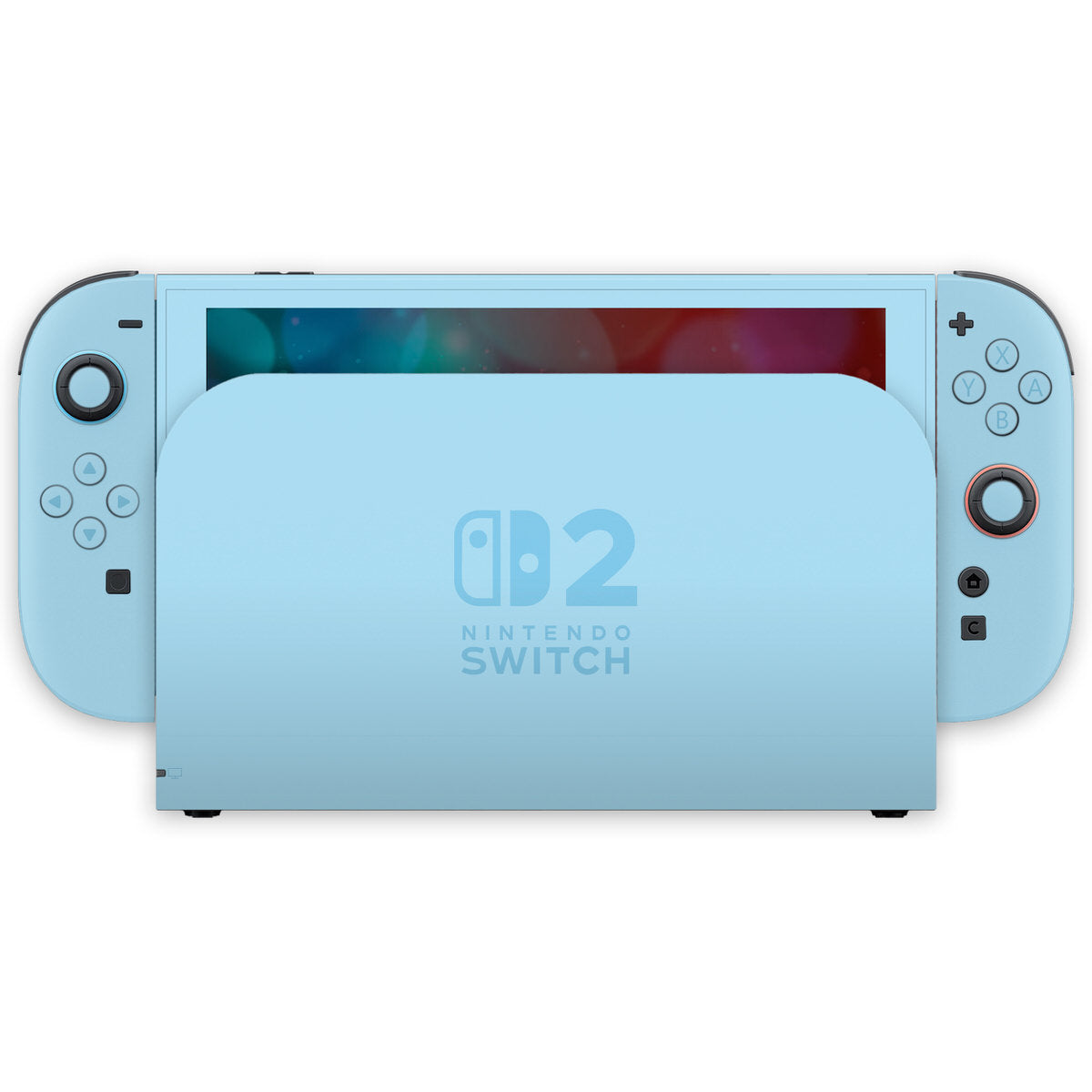 pastel blue nintendo switch 2 skin