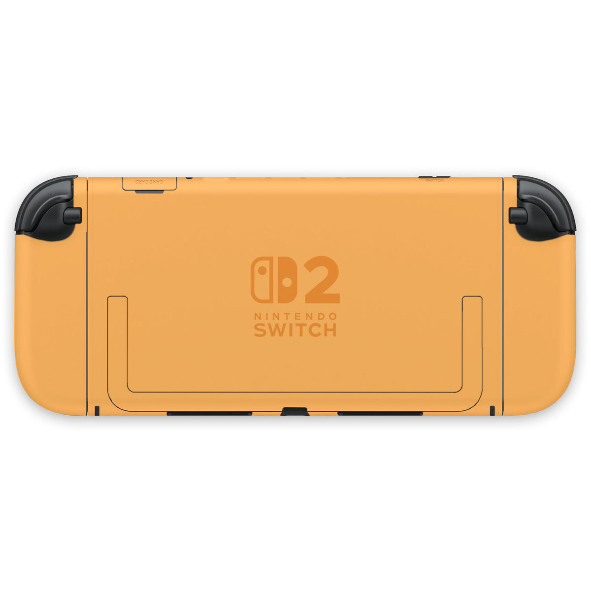 pastel orange nintendo switch 2 console & joycon skins