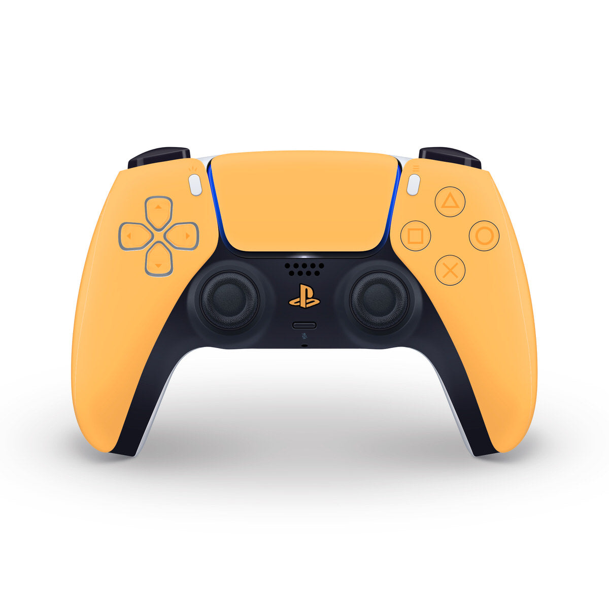 pastel orange ps5 controller skin