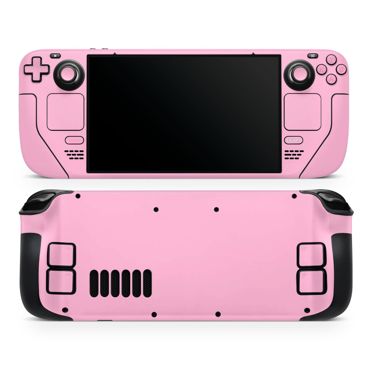 pastel pink steam deck oled skin