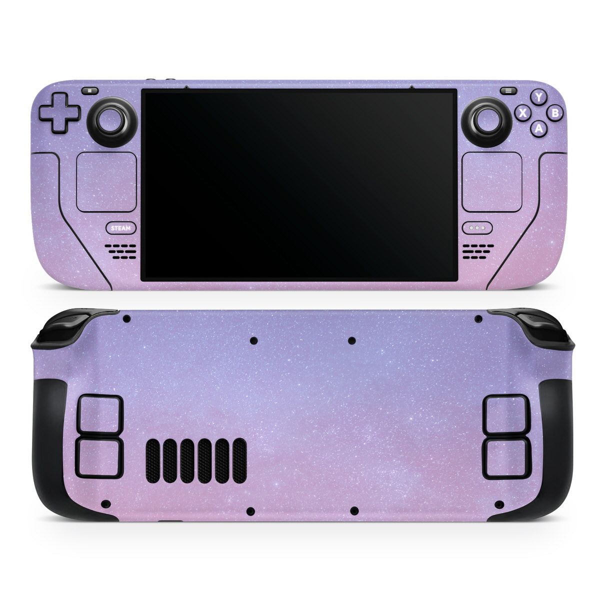 pastel space steam deck oled skin