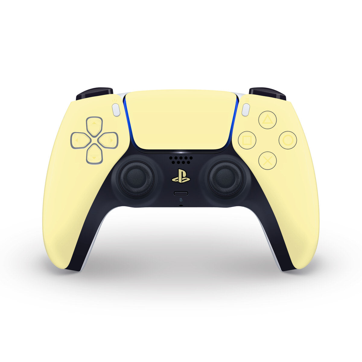 pastel yellow ps5 controller skin