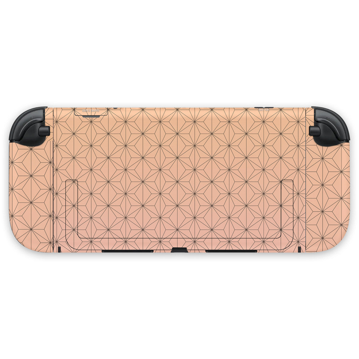 peach asanoha nintendo switch 2 console & joycon skin