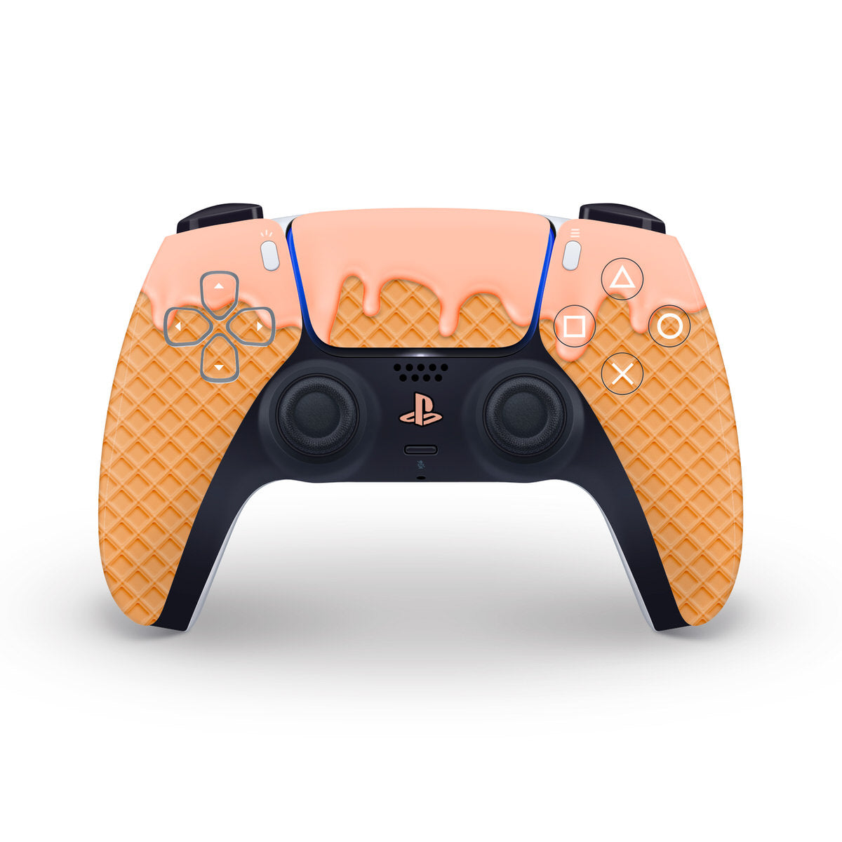 peach ice cream ps5 controller skin
