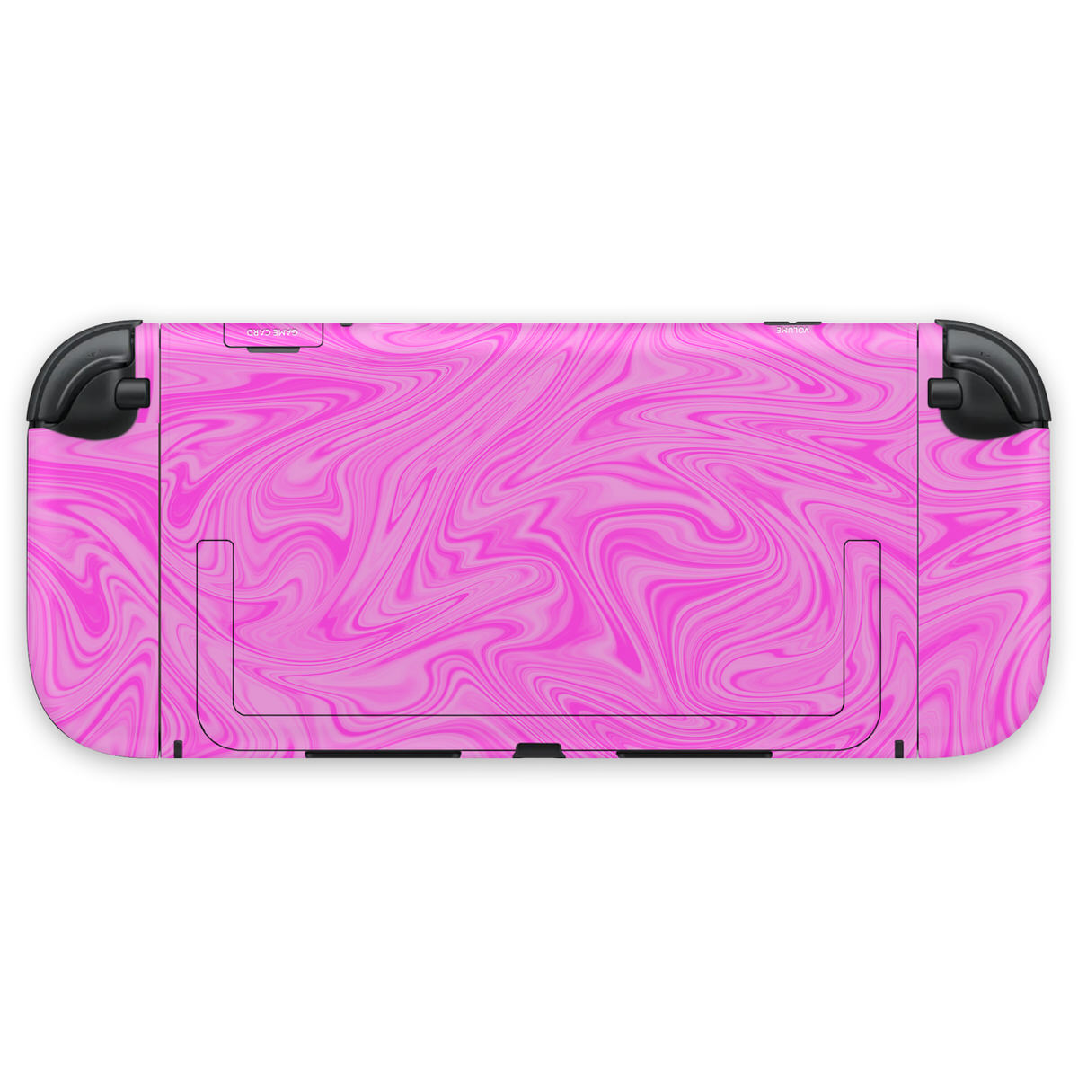 pink liquid marble nintendo switch 2 console & joycon skins