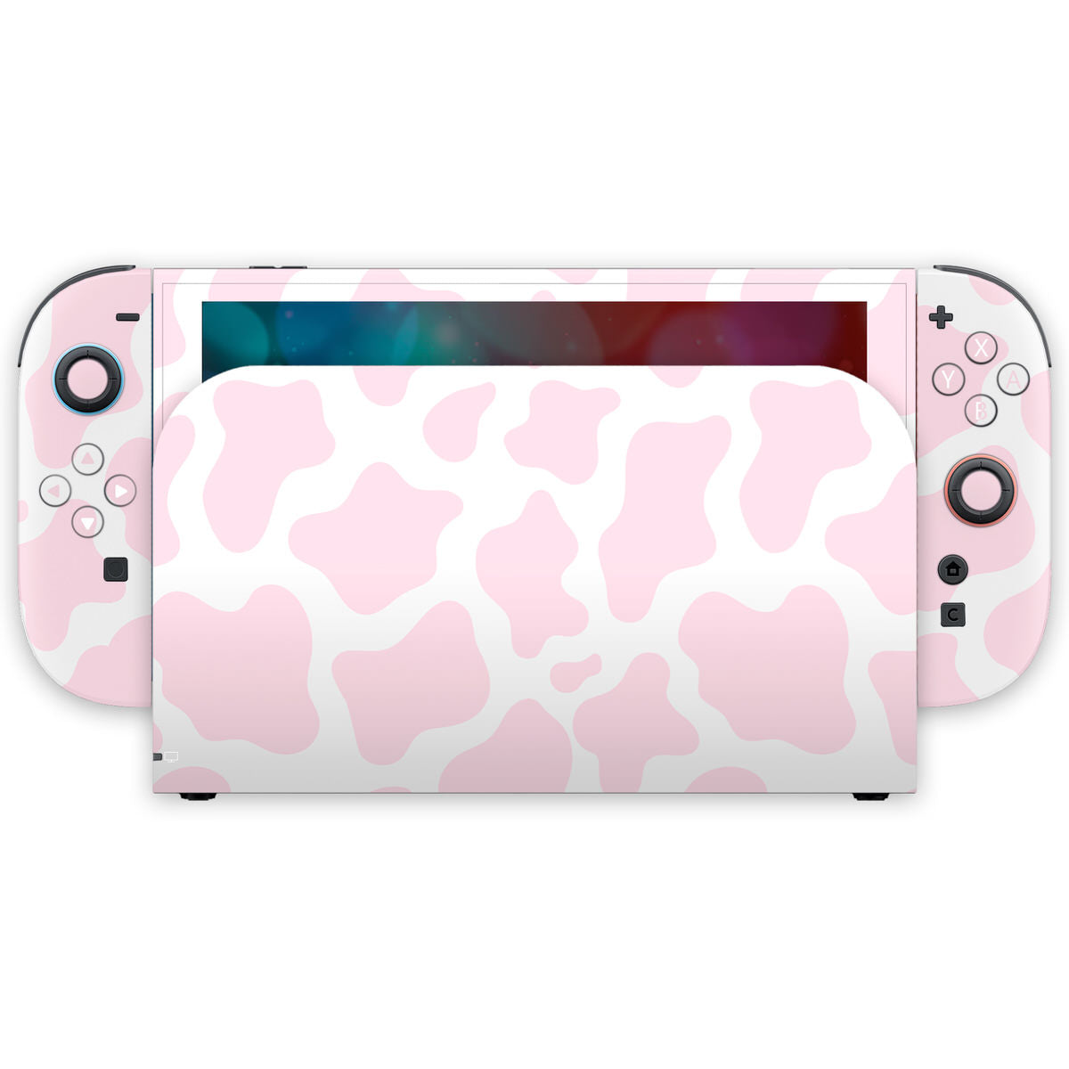 pink moo moo nintendo switch 2 skin