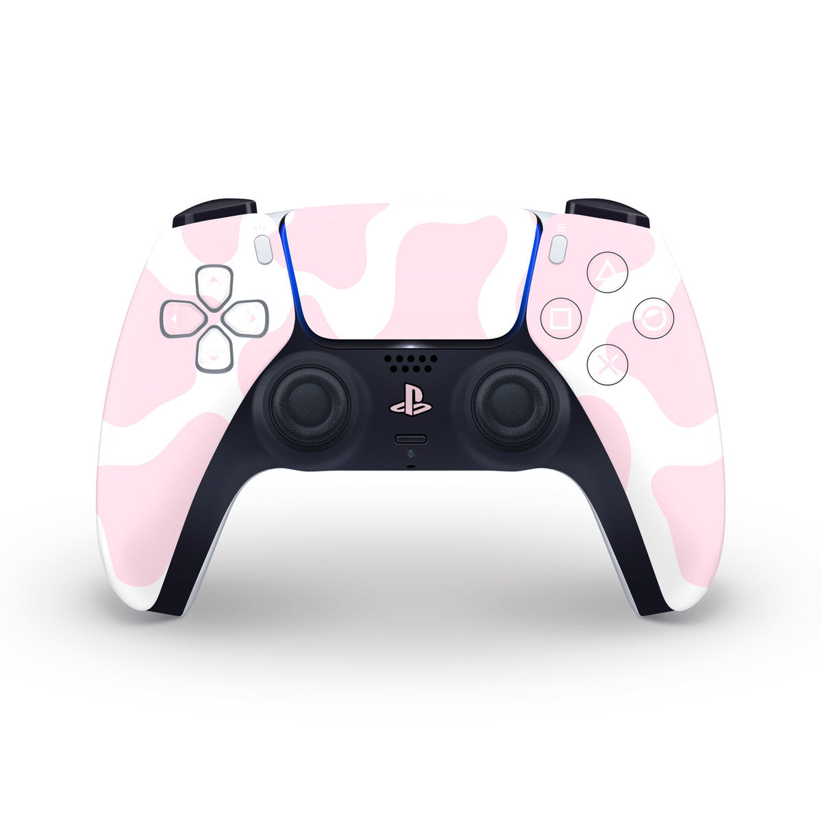 pink moo moo ps5 controller sticker skin
