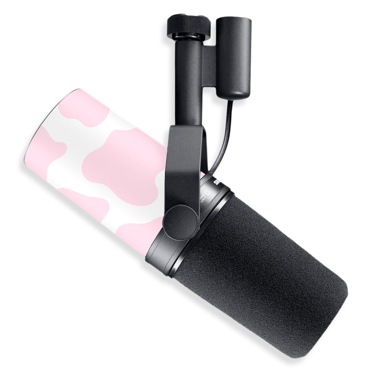 pink moo moo shure sm7b microphone skin