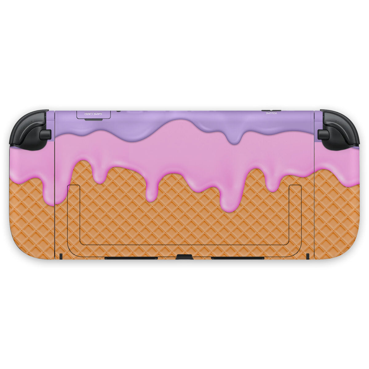 pink & purple ice cream nintendo switch 2 console & joycon skin