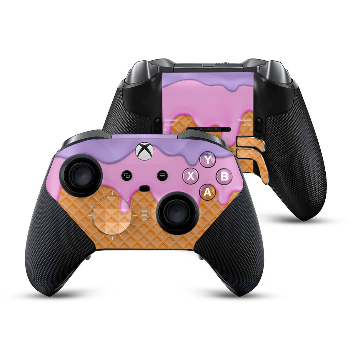 pink & purple ice cream xbox elite series 2 controller skin