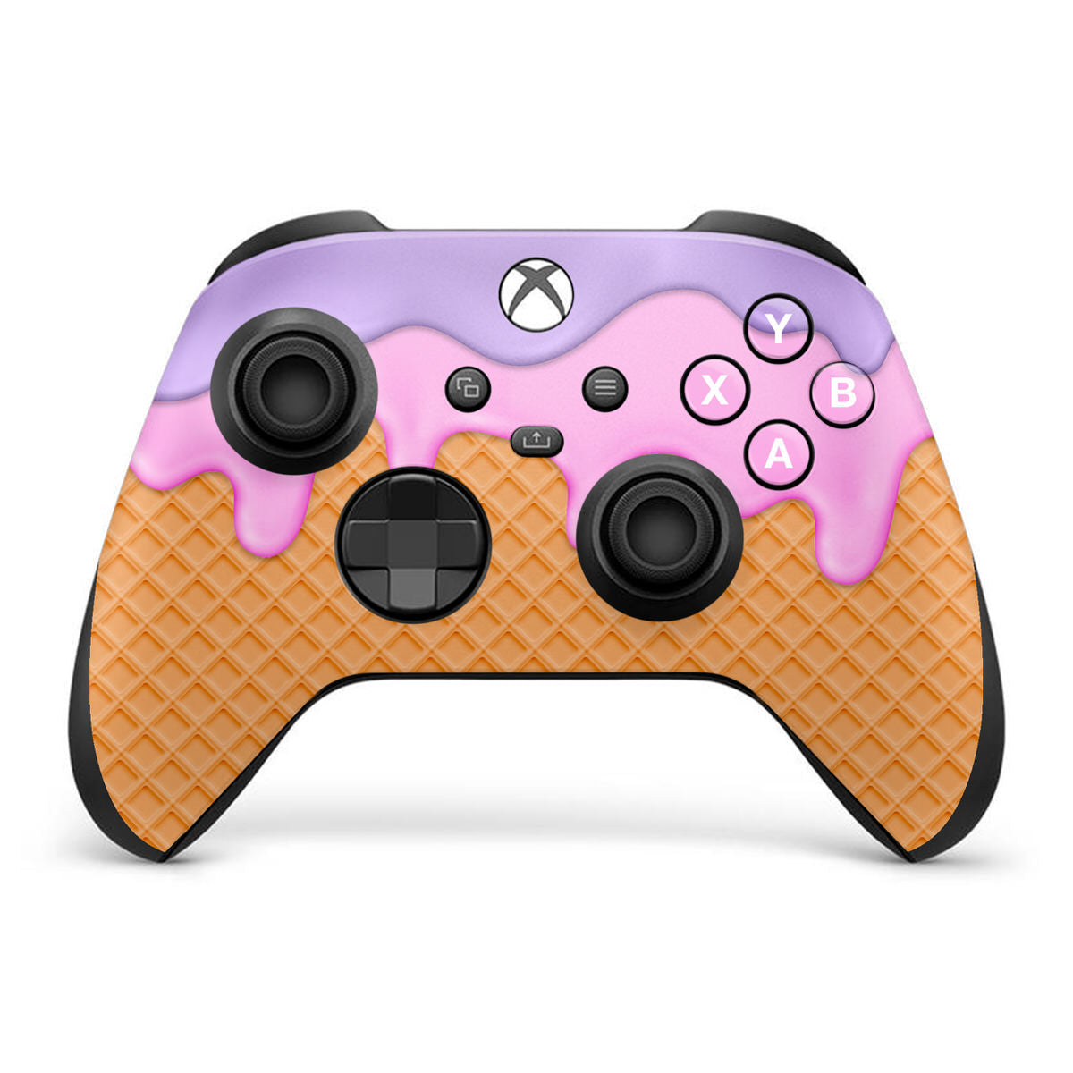pink & purple ice cream xbox series x controller skin