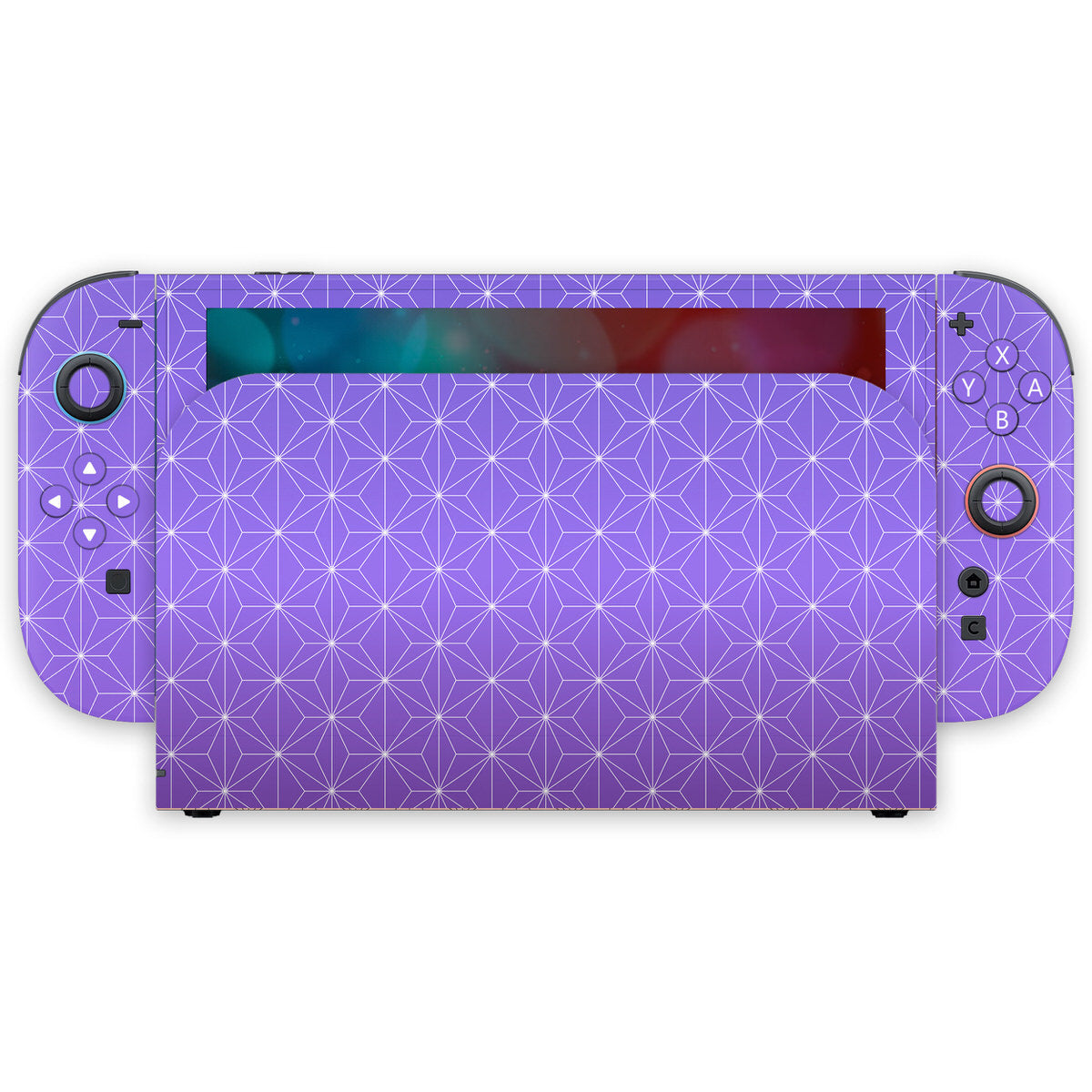 Purple Asanoha Nintendo Switch 2 Skin