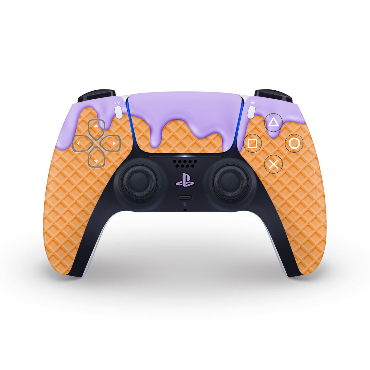 purple ice cream ps5 controller skin