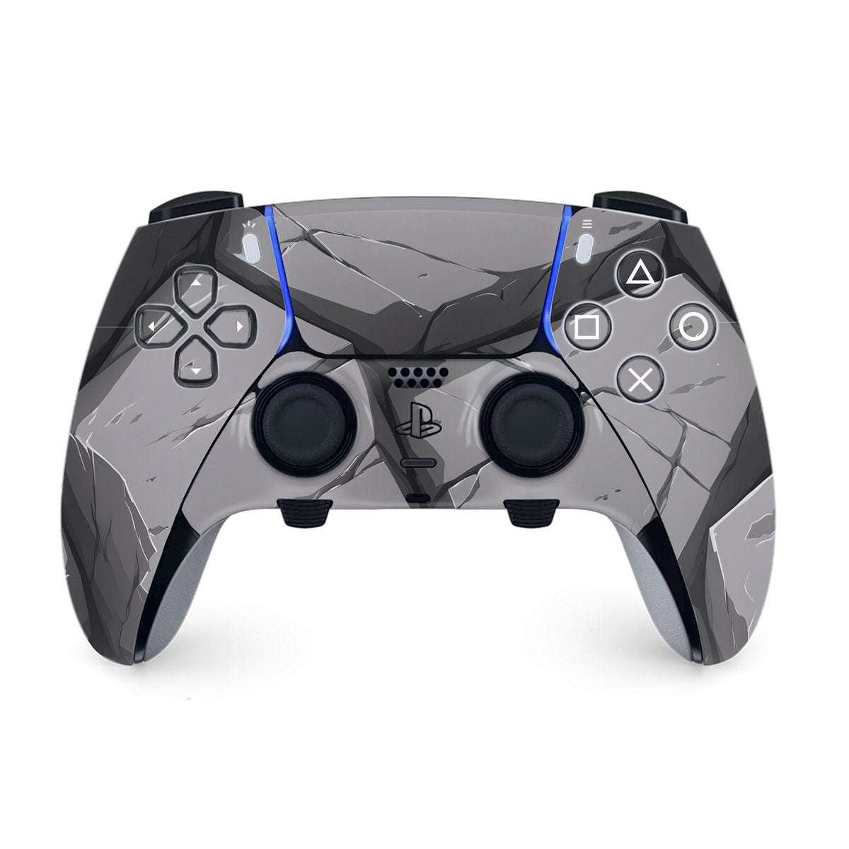rock type ps5 dualsense edge controller skin