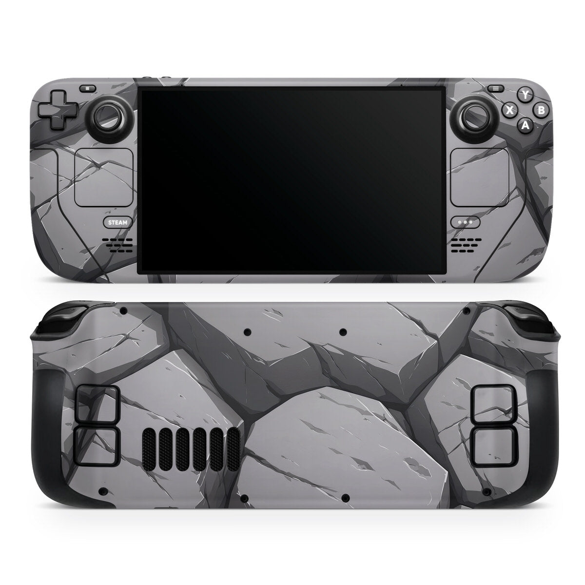 rock type steam deck oled skin