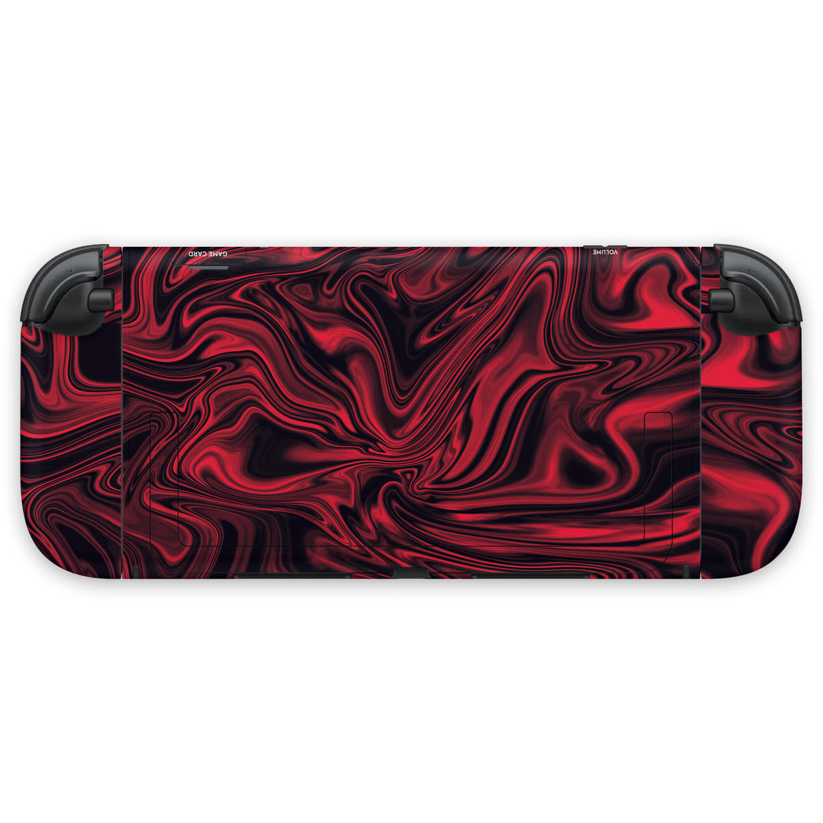 ruby liquid marble nintendo switch 2 console & joycon skin