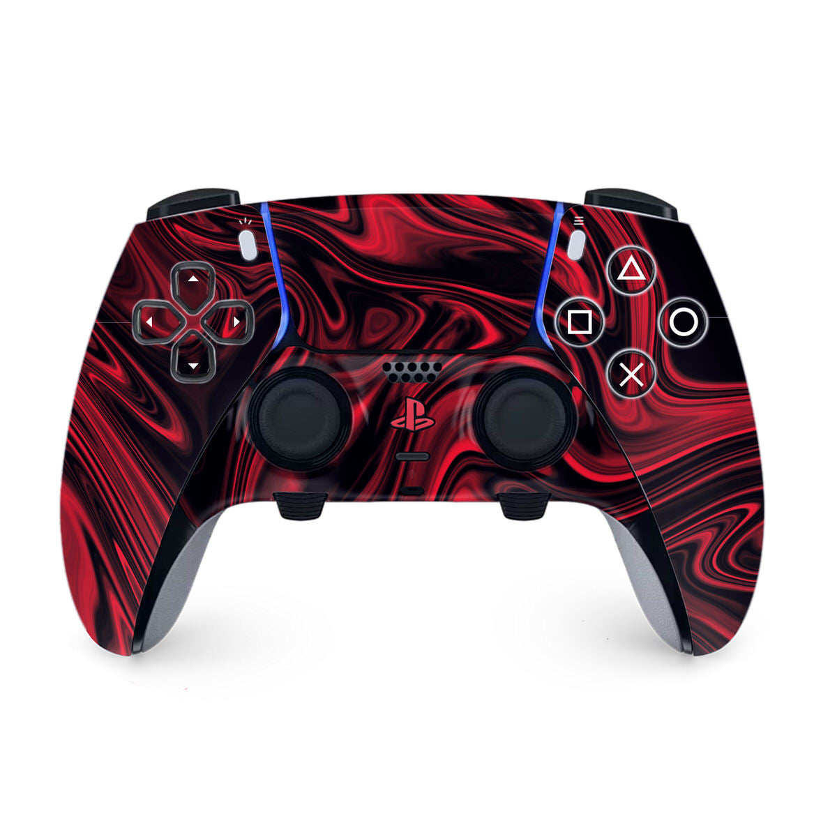 ruby liquid marble ps5 dualsense edge controller skin
