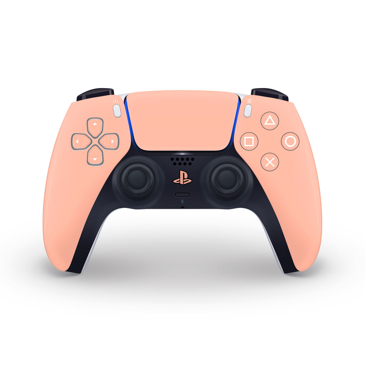 soft peach ps5 controller skin