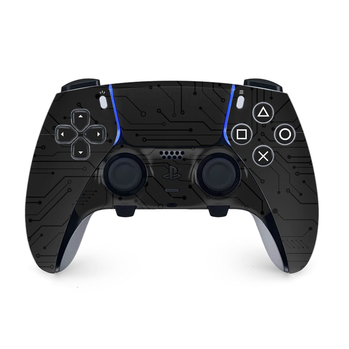stealth cybernetic ps5 dualsense edge controller skin