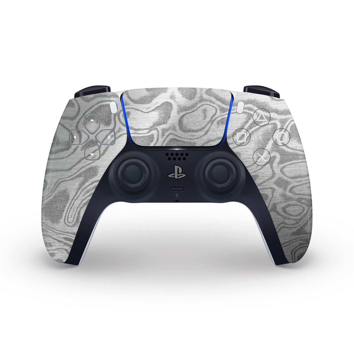 steel damascus ps5 controller skin