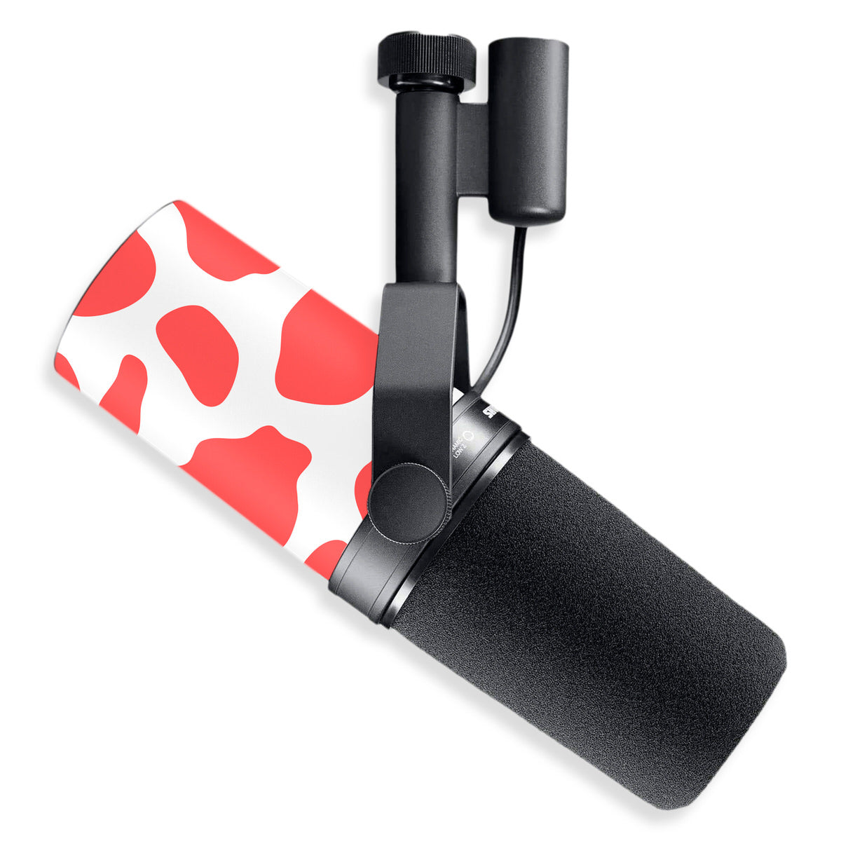 strawberry moo moo shure sm7b microphone skin