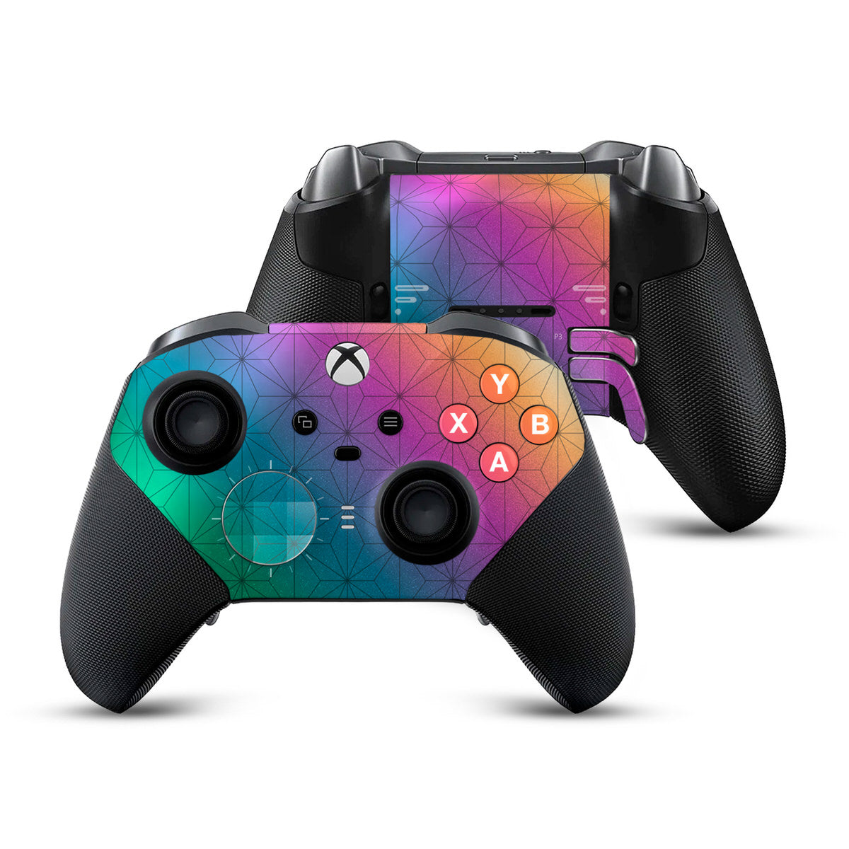 titanium asanoha xbox elite series 2 controller skin