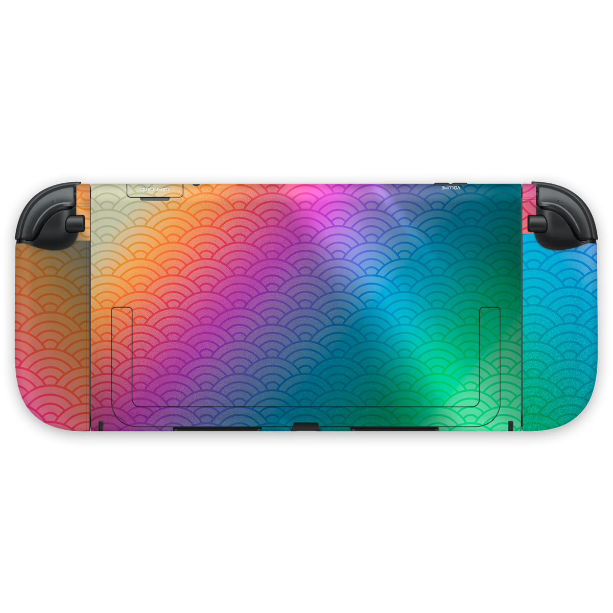 Titanium Seigaiha Waves Nintendo Switch 2 Skin