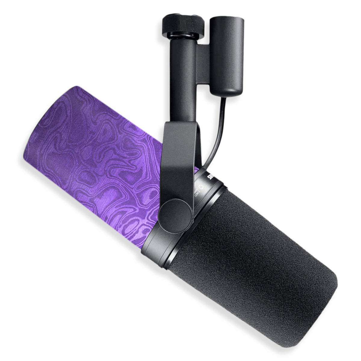 Violet Damascus Shure SM7B Microphone Skin