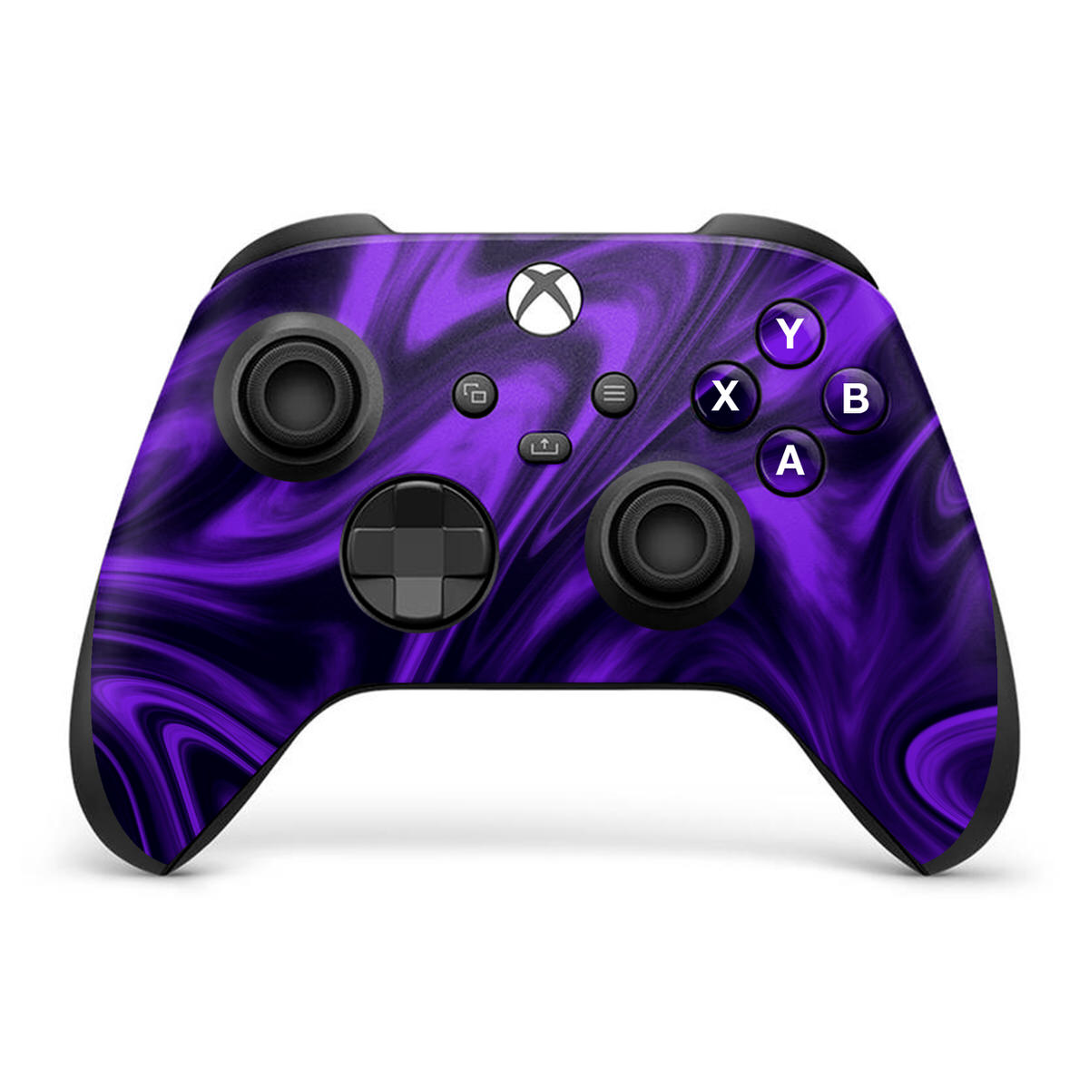 violet liquid marble xbox series x controller skin