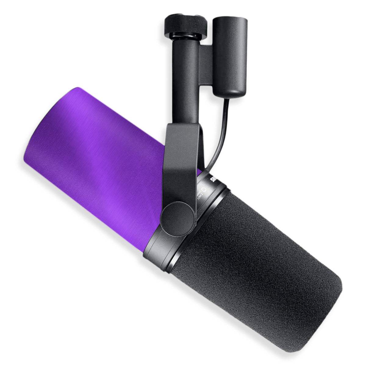 violet steel shure sm7b microphone skin