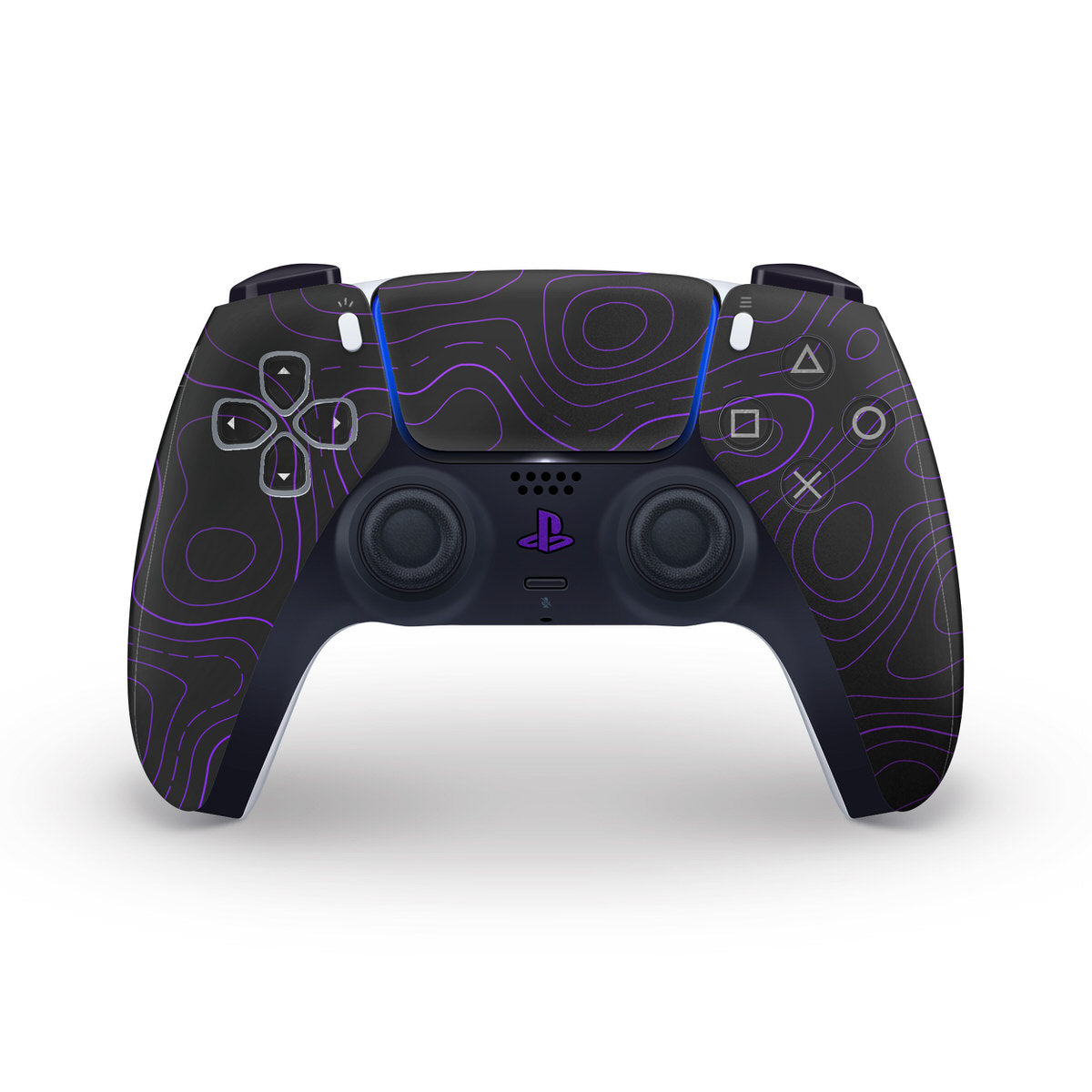 violet topographic ps5 controller skin
