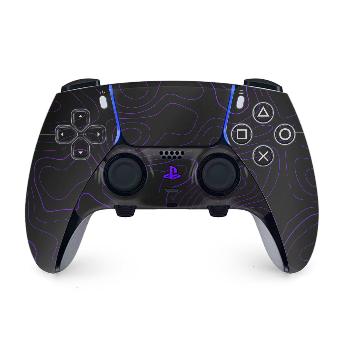 violet topographic ps5 dualsense edge controller skin