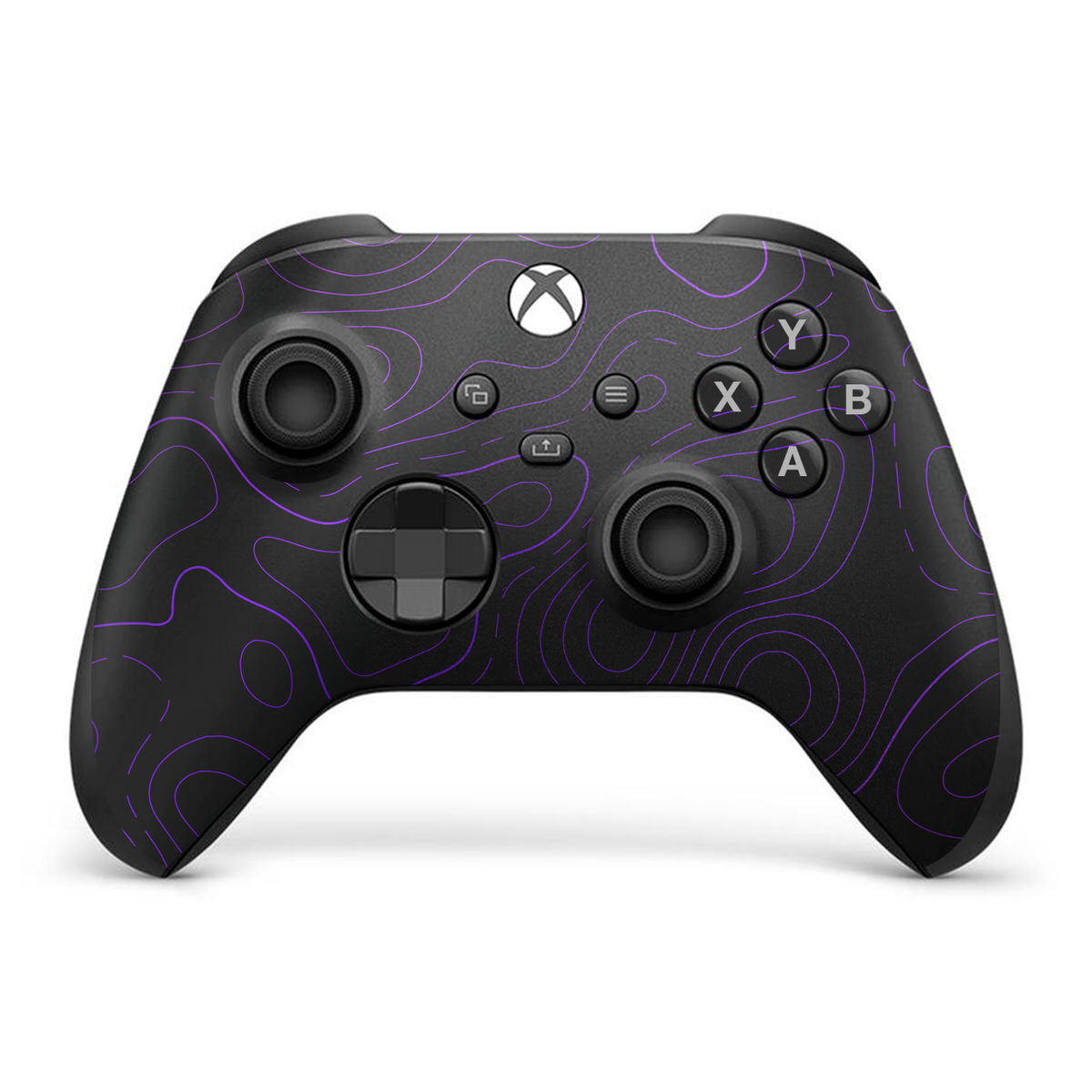 violet topographic xbox series x controller skin