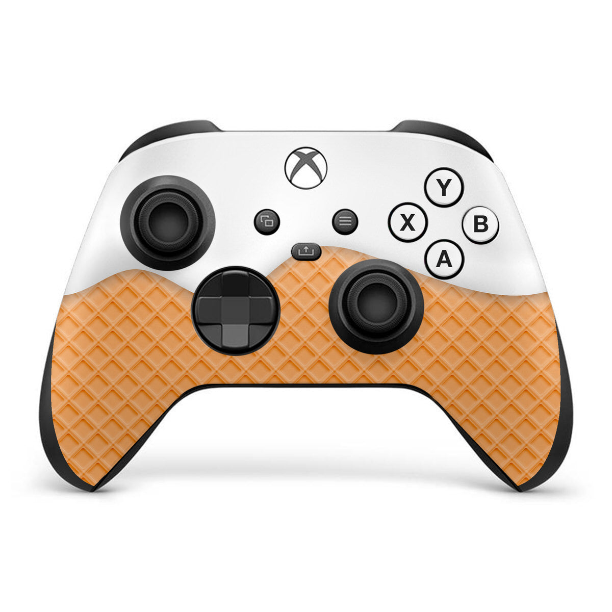 white ice cream xbox series x controller skin