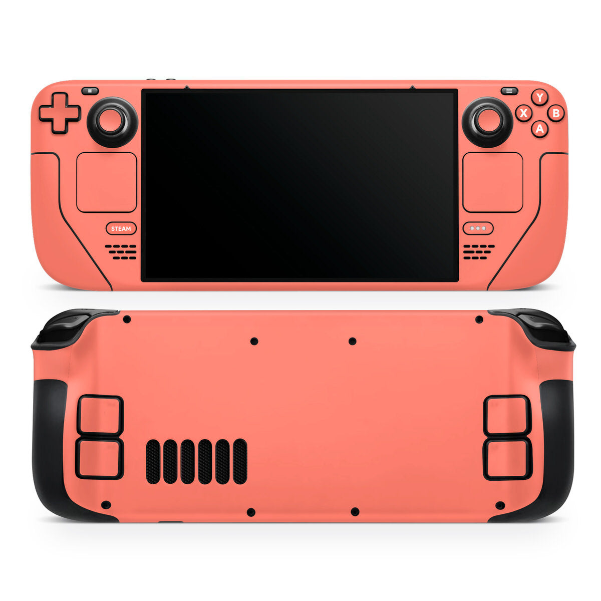 sunset coral steam deck oled skin