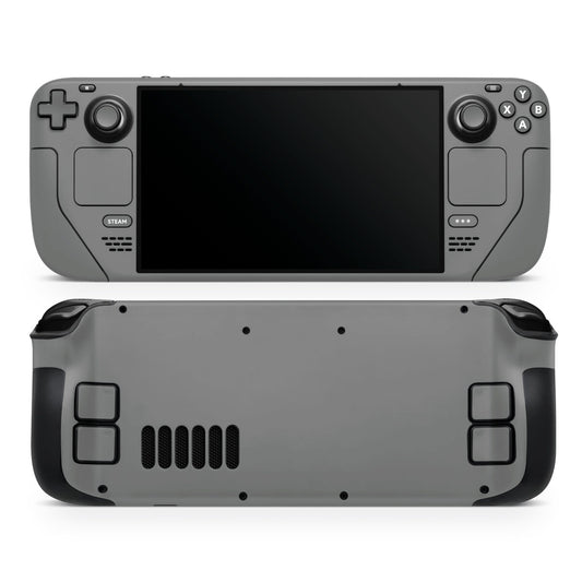 middle grey steam deck wrap skin