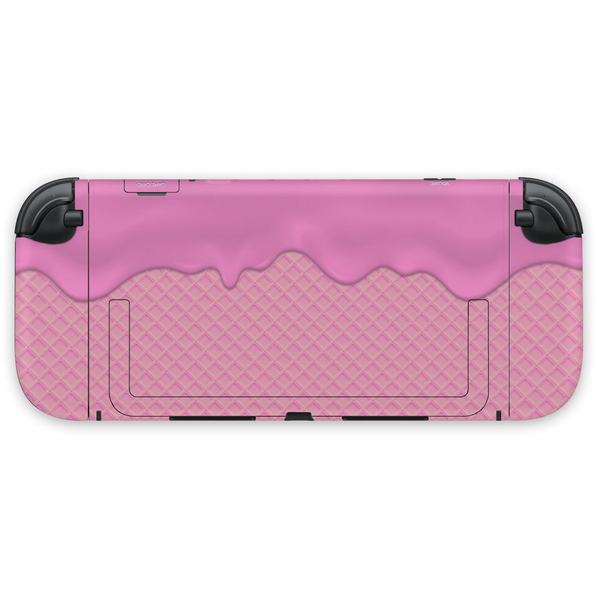 all pink ice cream nintendo switch 2 console & joycon skin