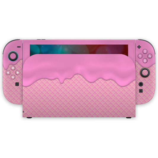all pink ice cream nintendo switch 2 skin