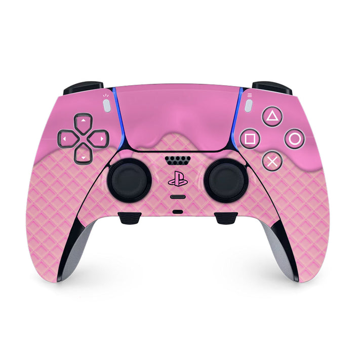 All Pink Ice Cream PS5 DualSense Edge Controller Skin – GhostlyGuard