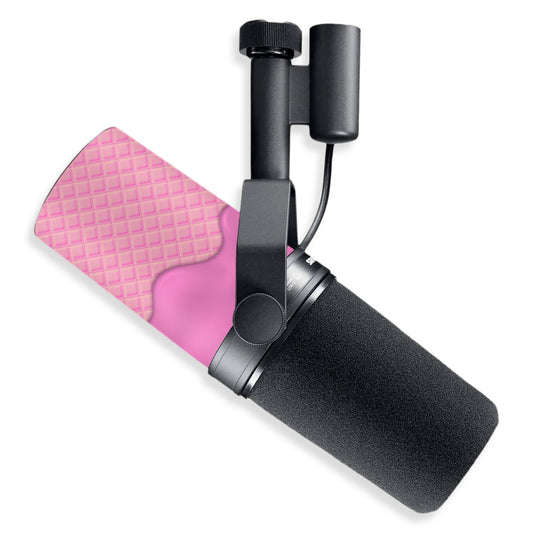 all pink ice cream shure sm7b microphone skin