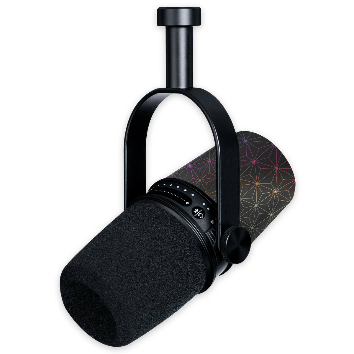 anodized asanoha shure mv7 microphone skin