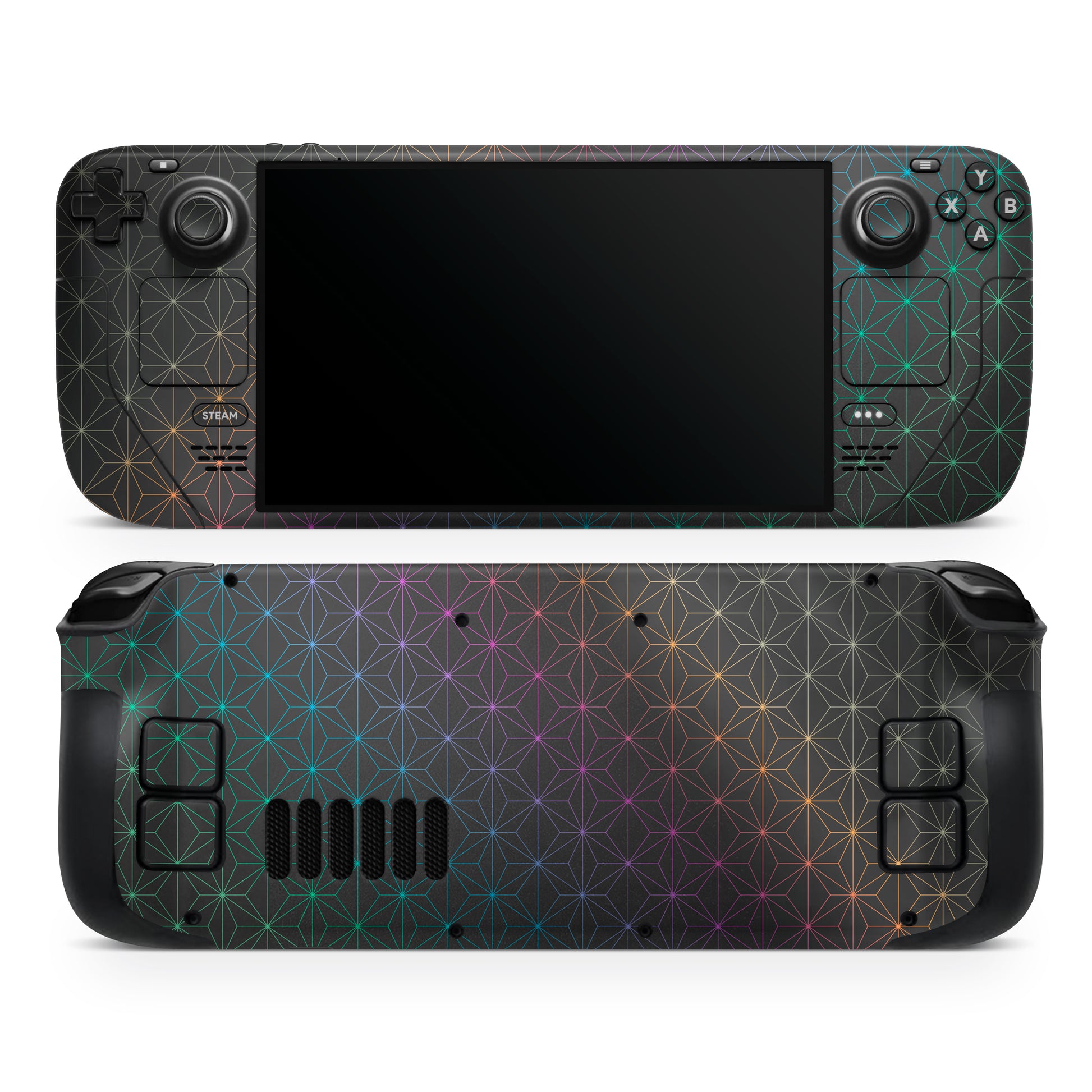 anodized asanoha steam deck skin