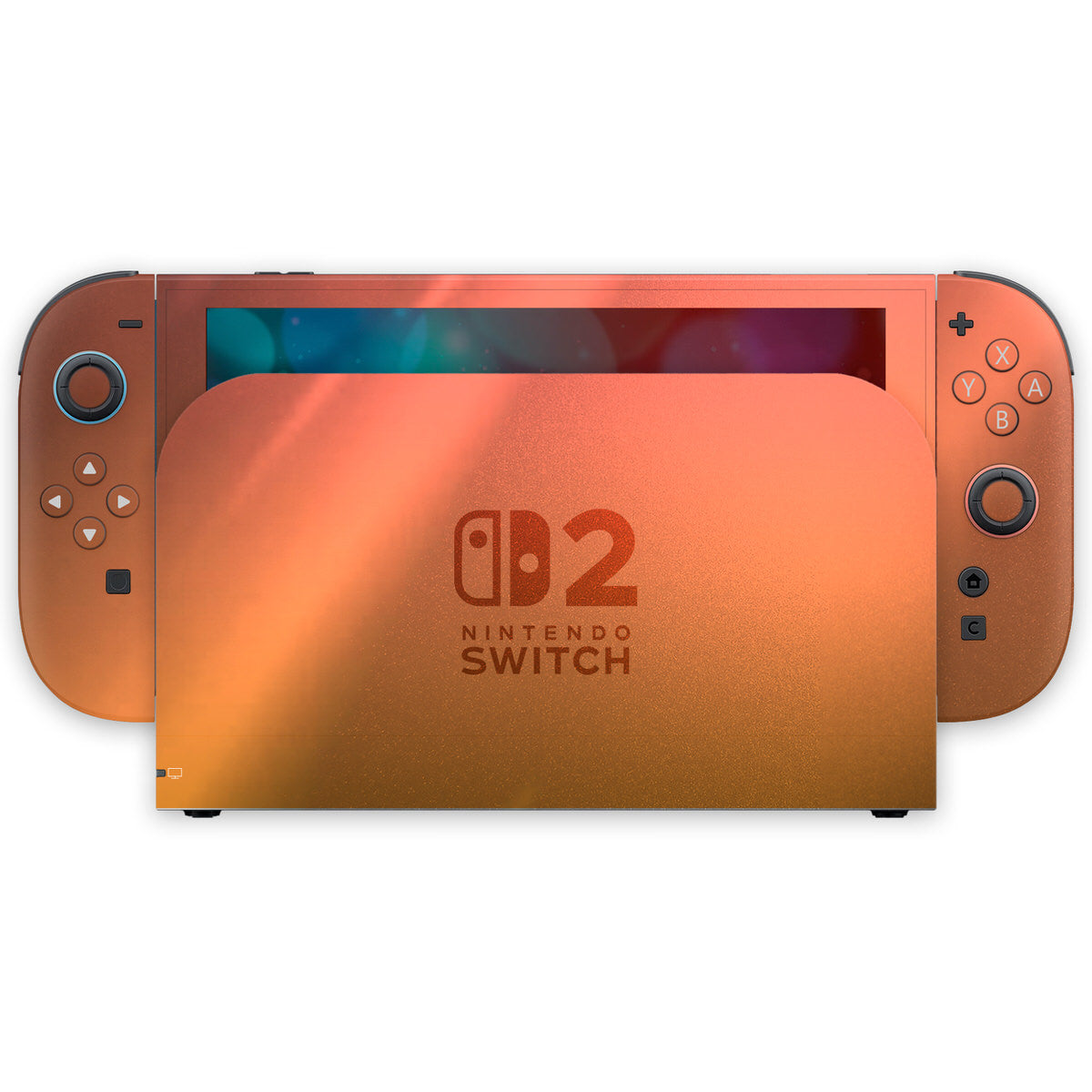anodized orange nintendo switch 2 skin