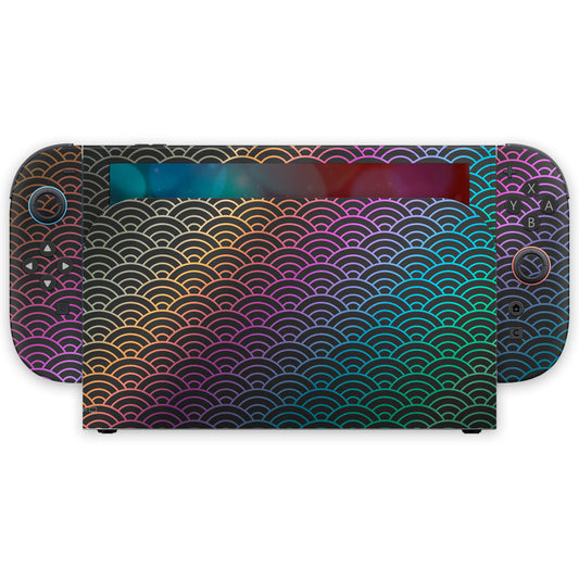anodized seigaiha waves nintendo switch 2 skin