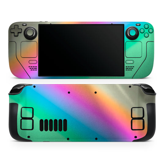 anodized titanium steam deck oled skin