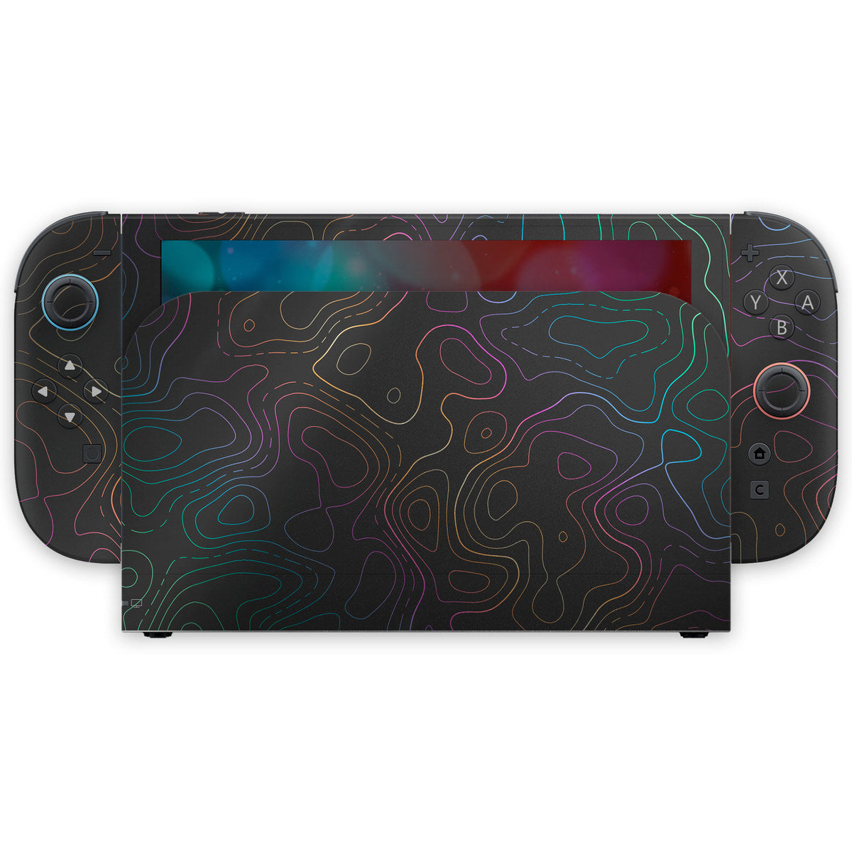 anodized topographic nintendo switch 2 skin