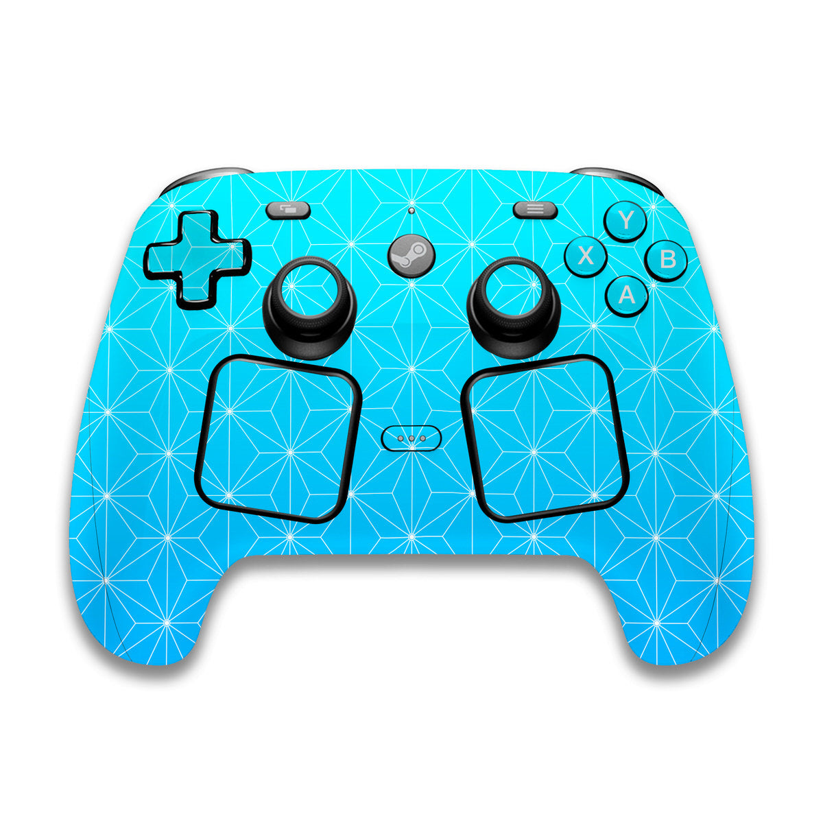 blue asanoha steam controller skin