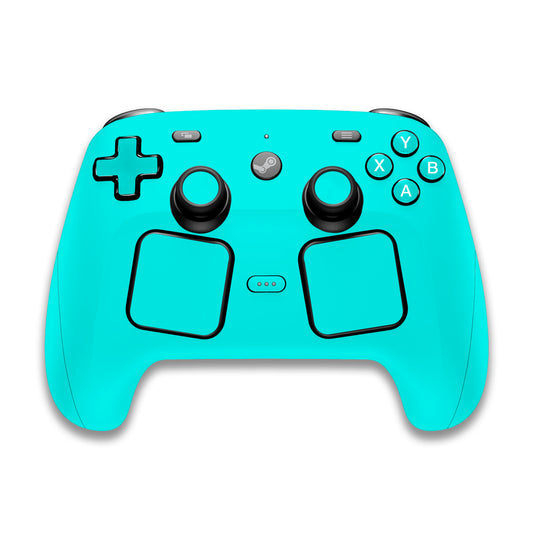 bright turquoise steam controller skin